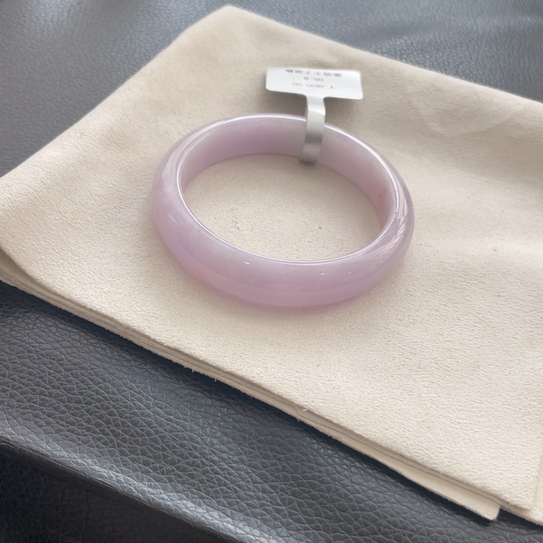 翡翠未镶嵌手镯纹55.8正圈