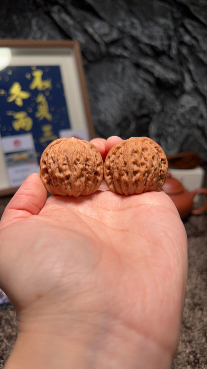 文玩核桃 房山磨盘 6078号36.5尺寸