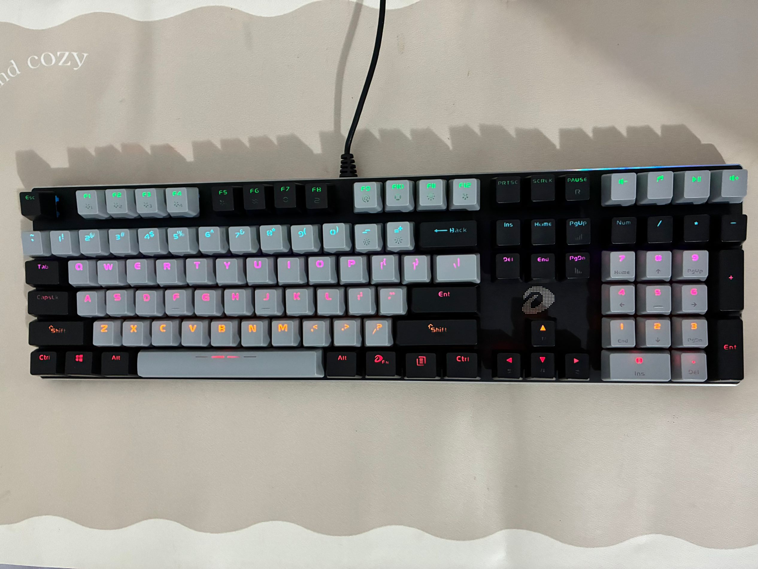 8新  达尔优CK533pro【灰拼黑】机械键盘