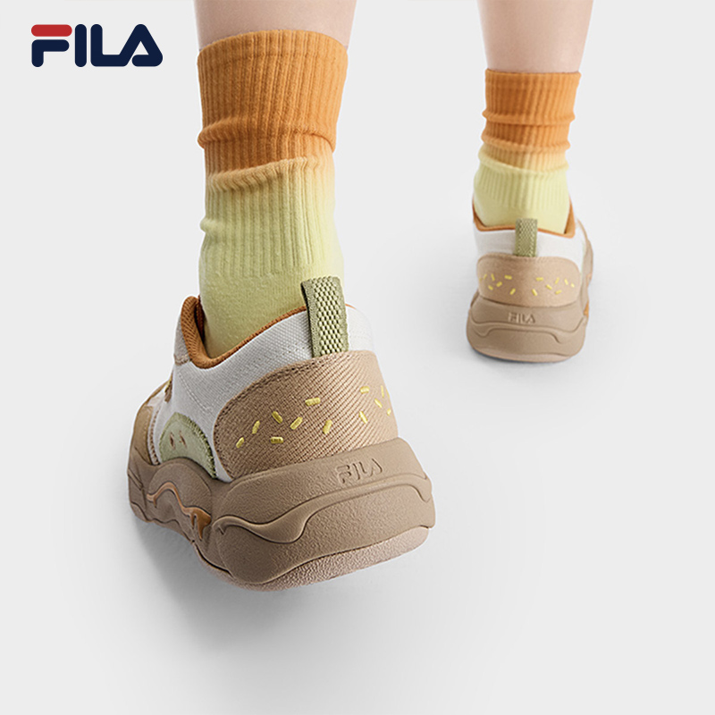 Fila/斐乐2025年夏季新款女士【汉堡鞋】户外复古板鞋F12W532301F
