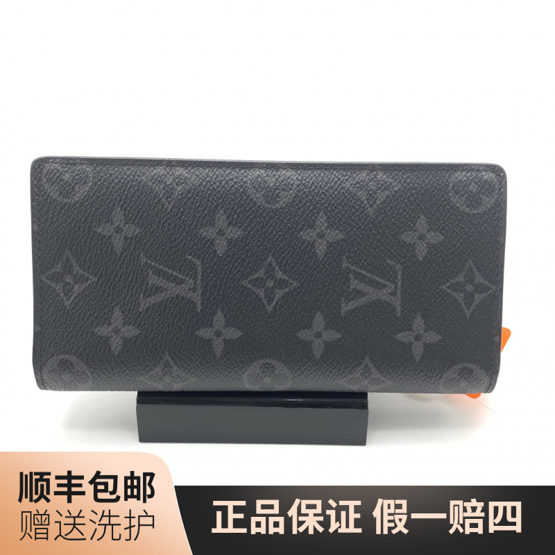 95新 LouisVuitton/路易威登 LV黑老花长款开口钱包/10021413时尚