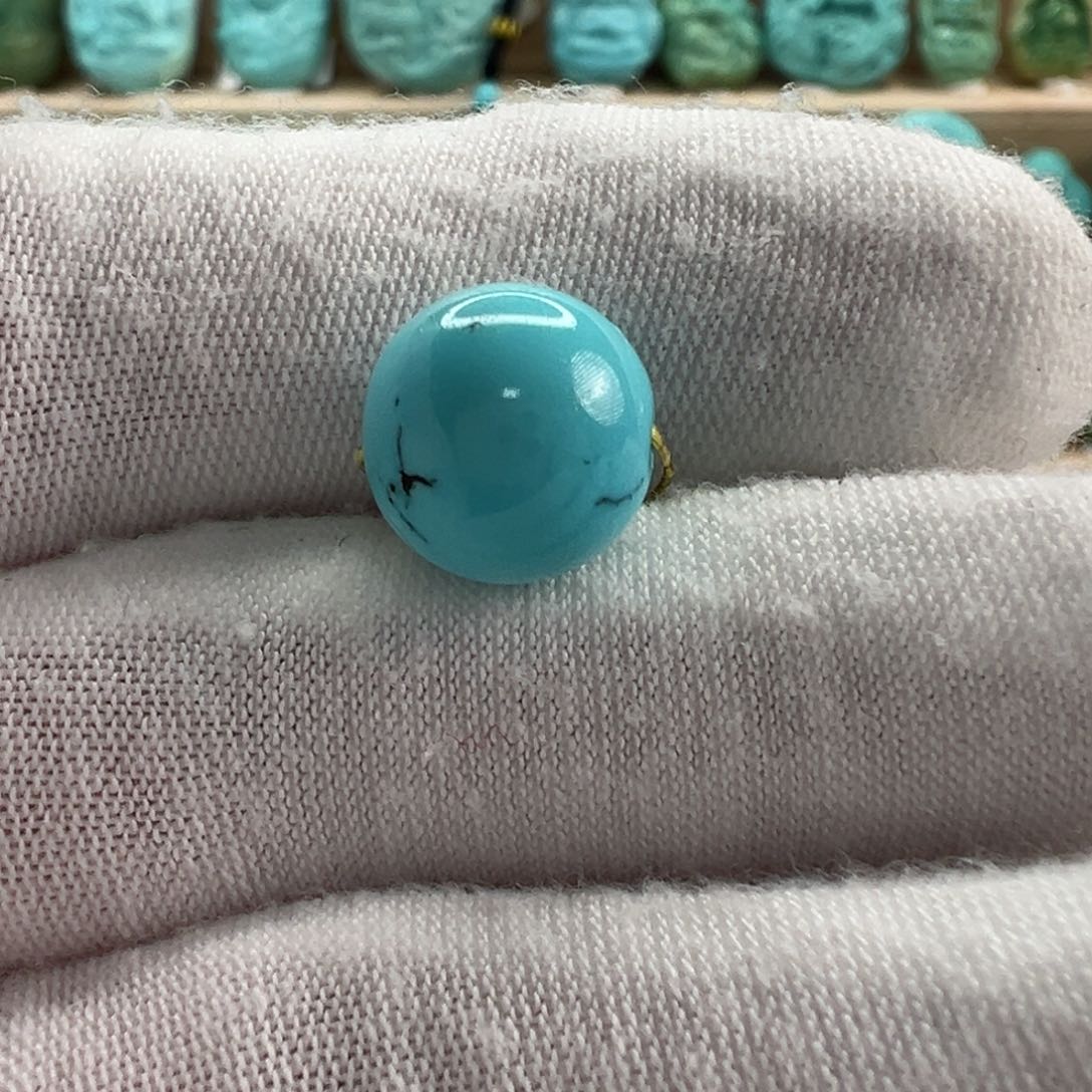 未镶嵌绿松石圆珠11mm