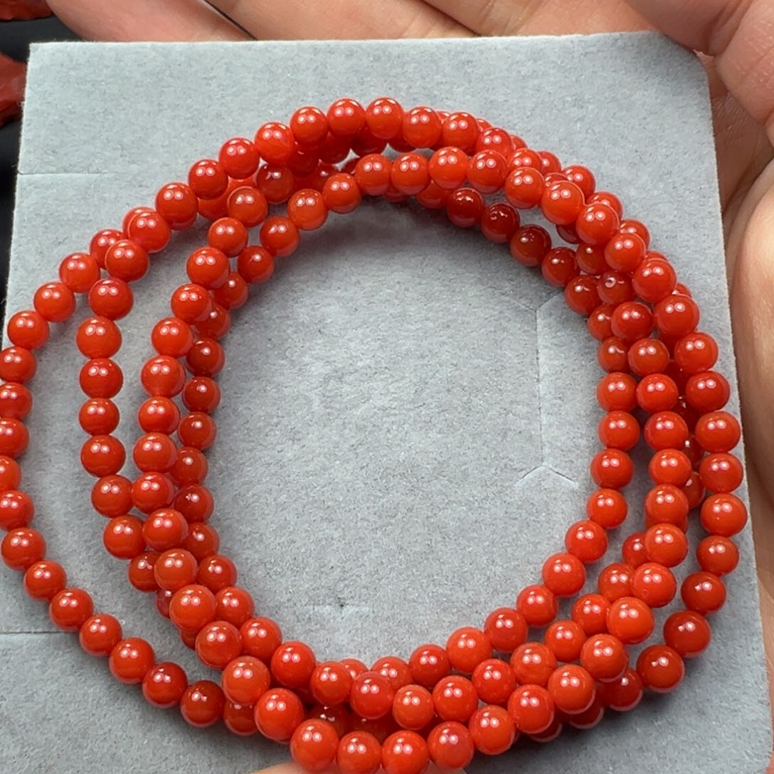 南红玛瑙手串未镶嵌