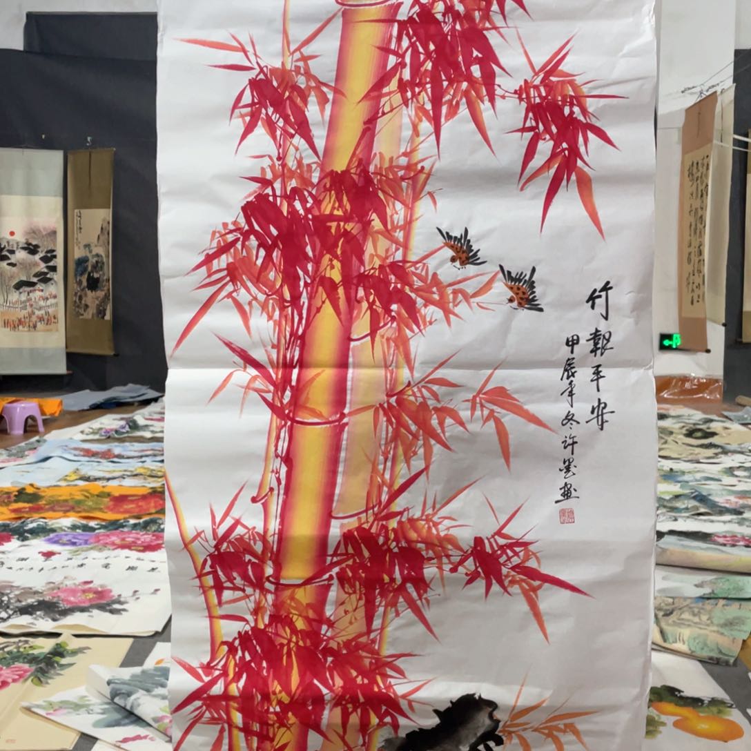 国画国画作品画心一张