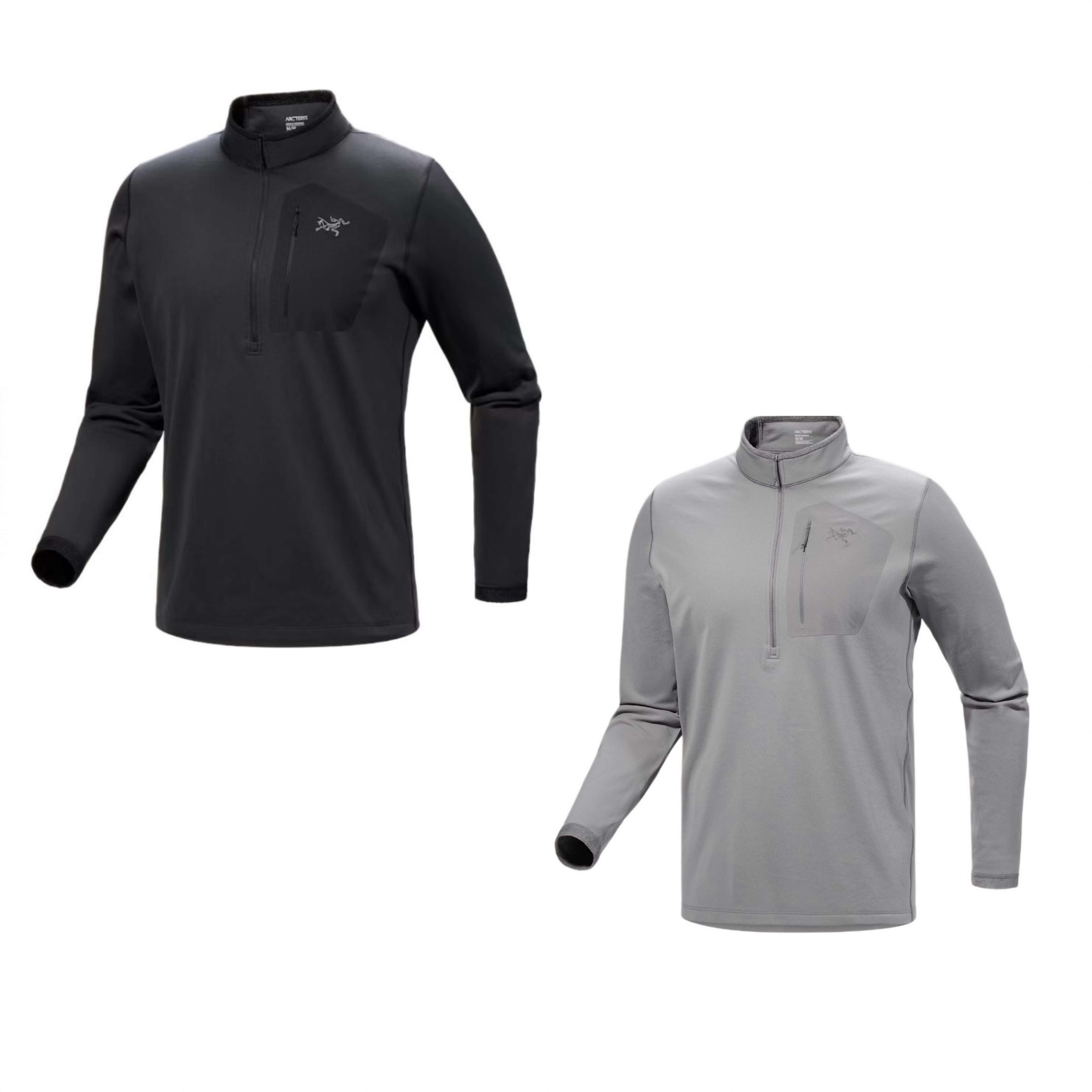 加厚Arcteryx始祖鸟 RHO SV 刺绣标立领半拉链抓绒透气保暖卫衣