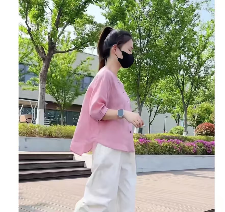 2025新款气质宽松百搭减龄显瘦休闲时尚洋气夏季韩版简约976