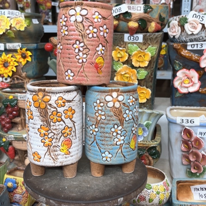 紫砂花盆粗陶材质多肉花盆