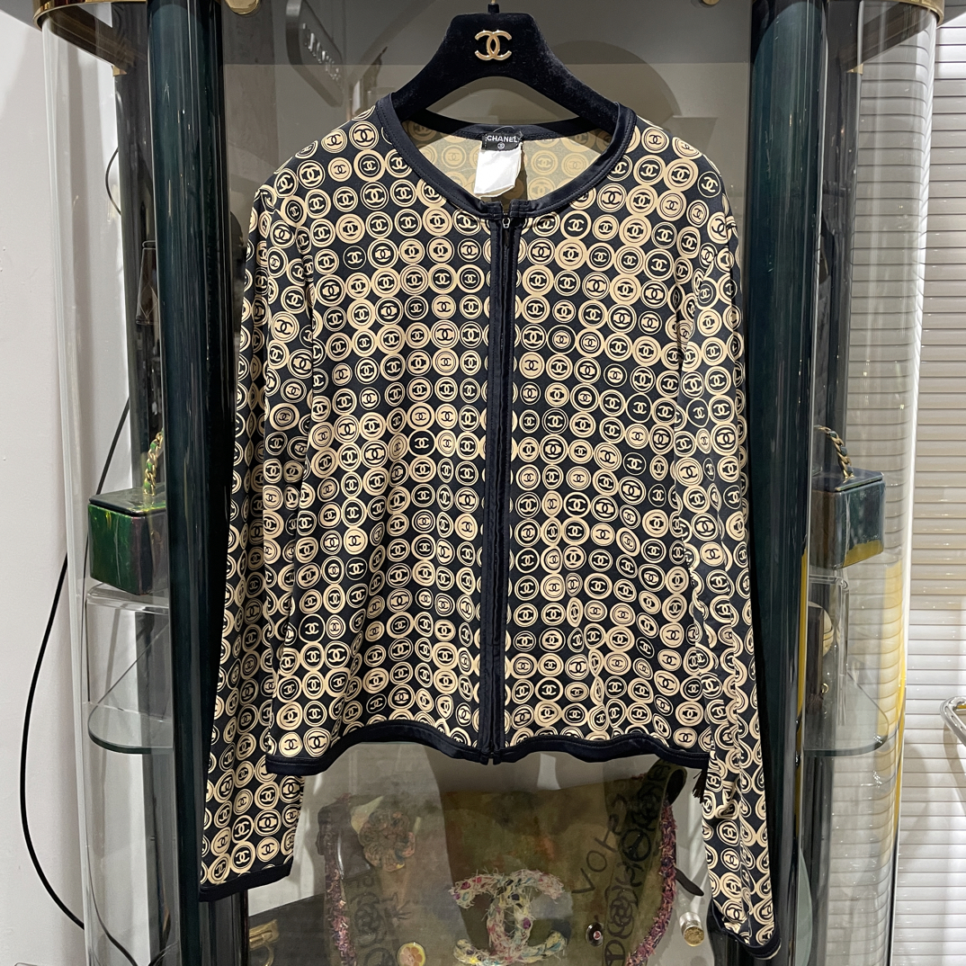 95新 Chanel/香奈儿 中古金币圆领上衣约38码 98新