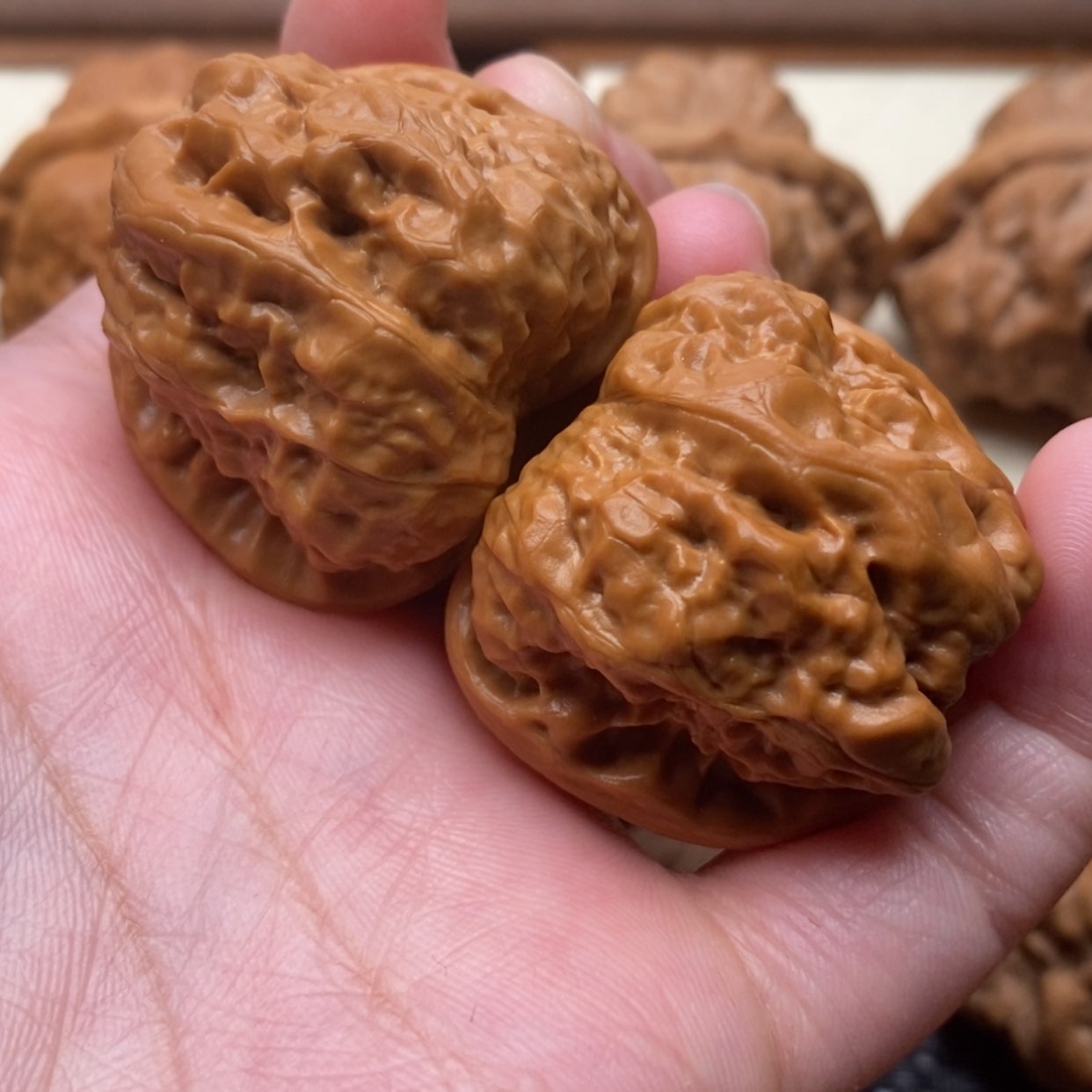 【闪购商品】把件文玩核桃开背肌肉的边37左右