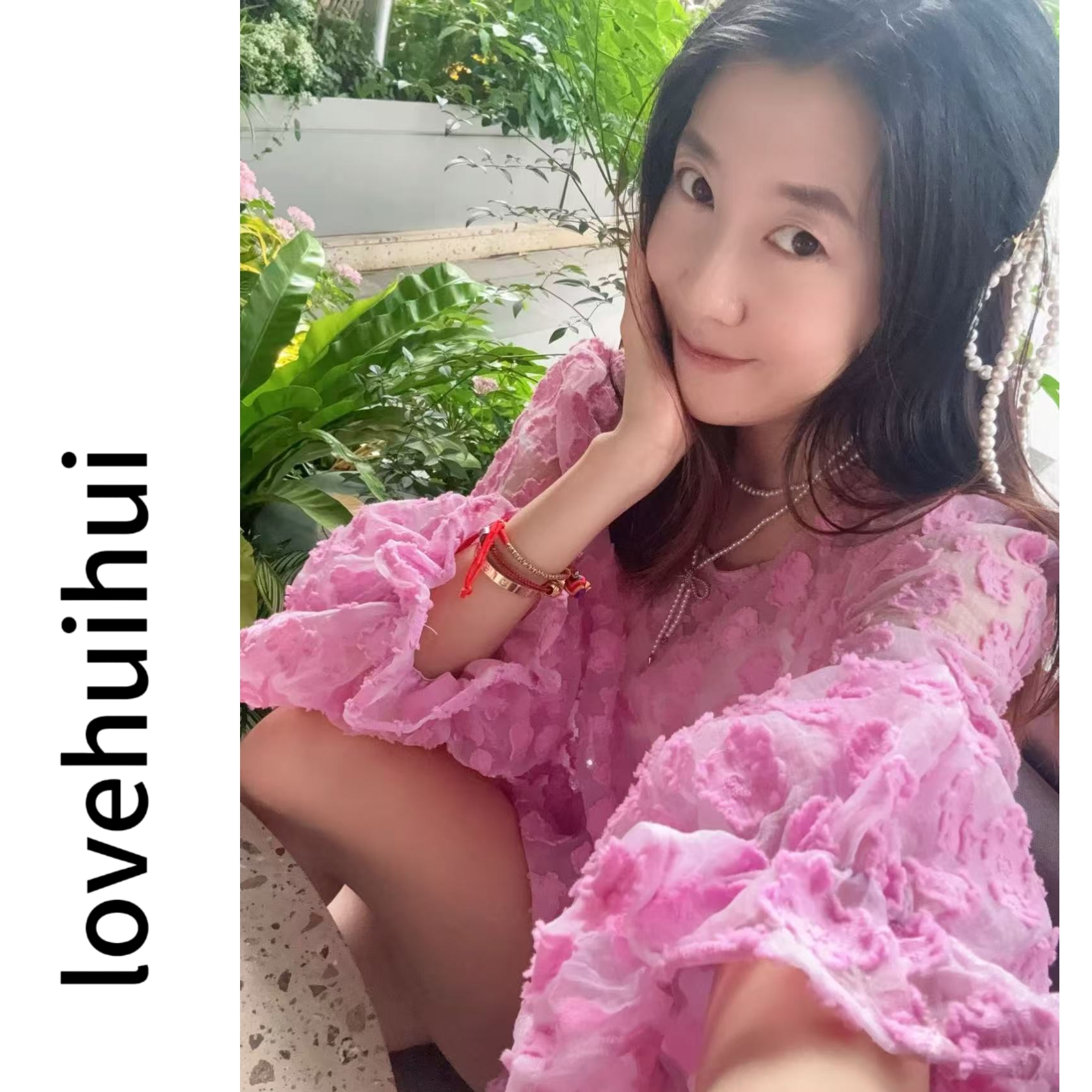 lovehuihui 《星海辰花·季风旅程》韩版甜美圆领长袖宽松上衣