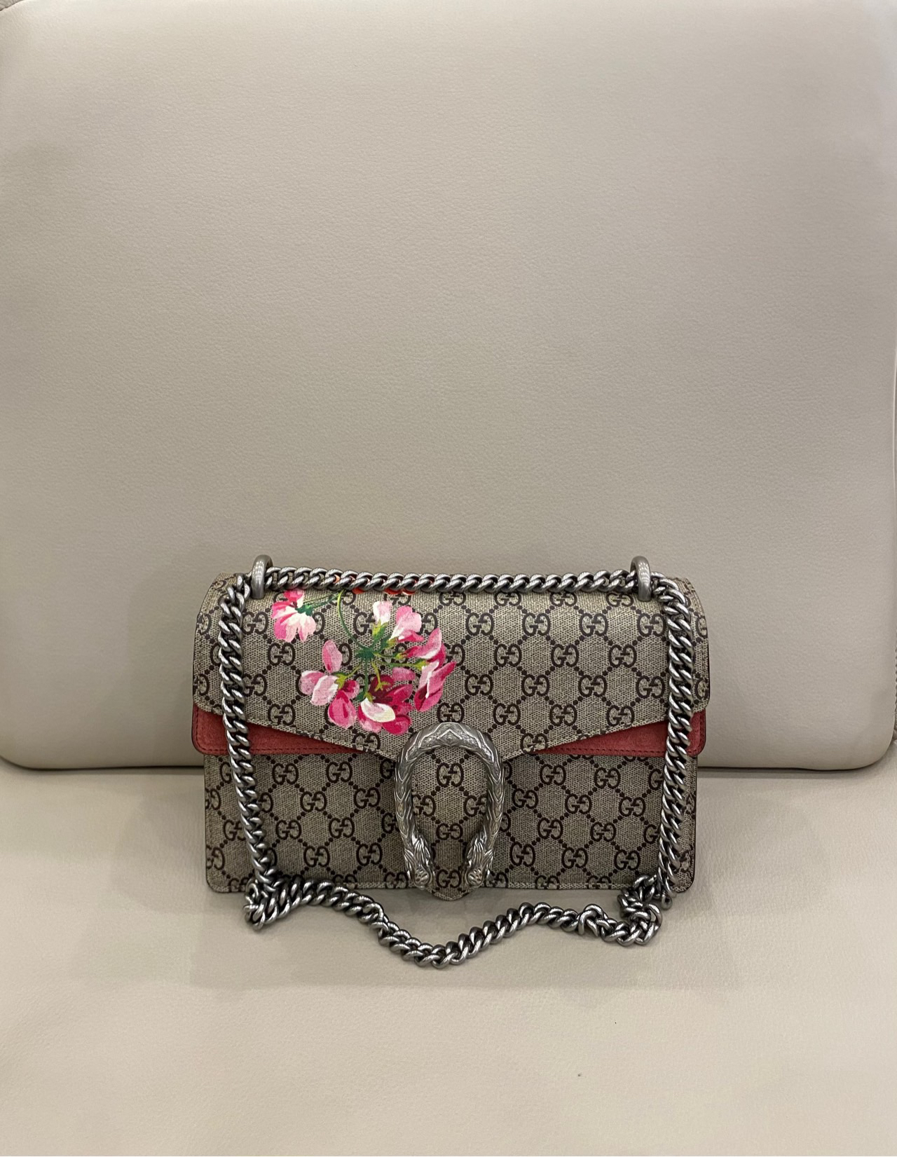 99新 GUCCI/古驰 Gucci 酒神中号花卉款 99新