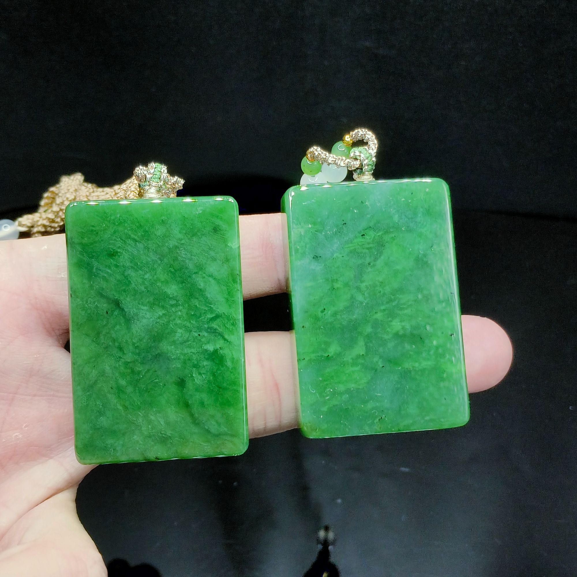 【东北哥精选】和田玉无事牌吊坠赠绳M21【多样性发其一】约44-30-9mm