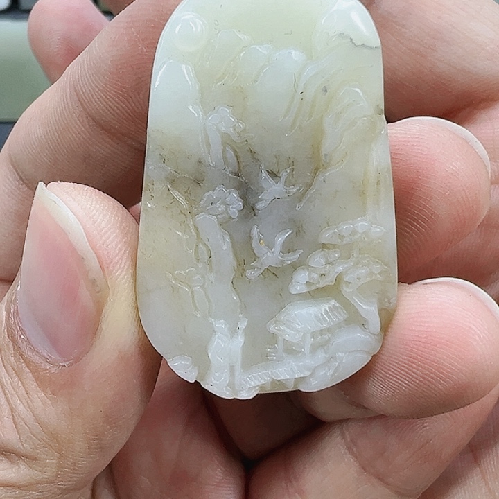 和田玉吊坠未镶嵌