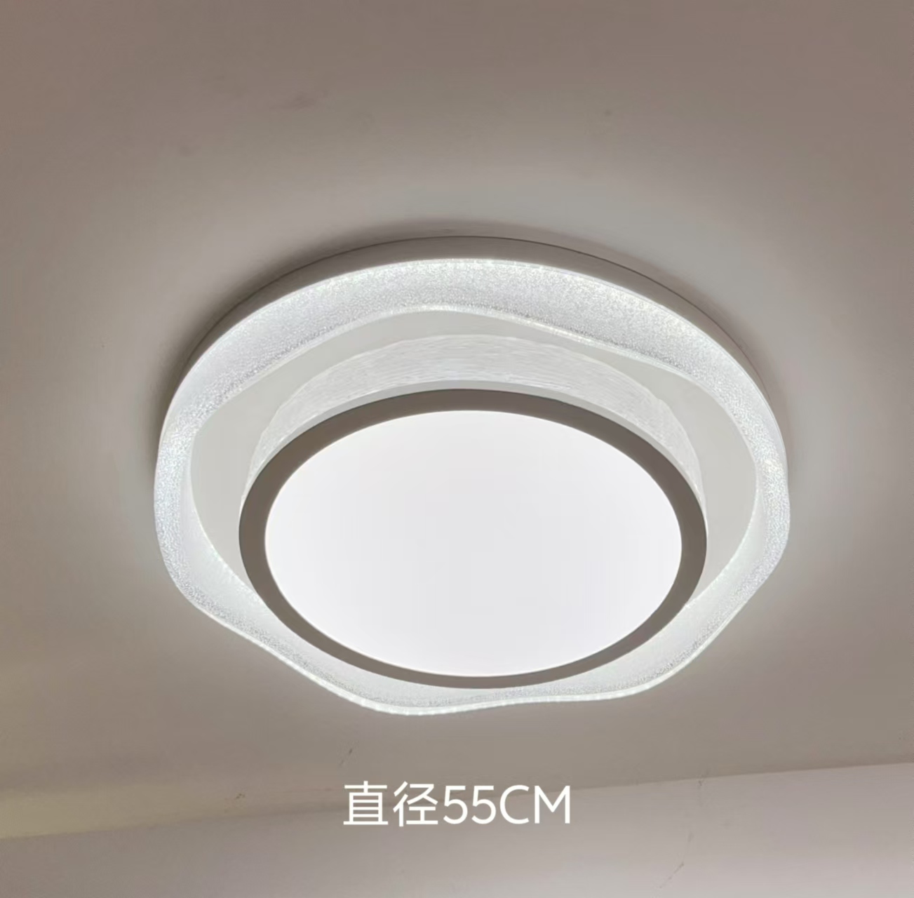 （中山光屿）5589新款水晶砂客厅灯简约大气卧室餐厅LED灯