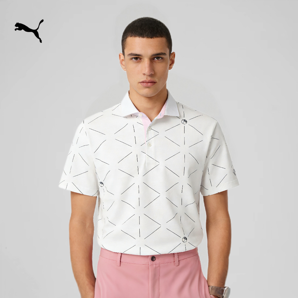 PUMA/彪马男士高尔夫AP联名夏季休闲时尚透气polo短袖  623951