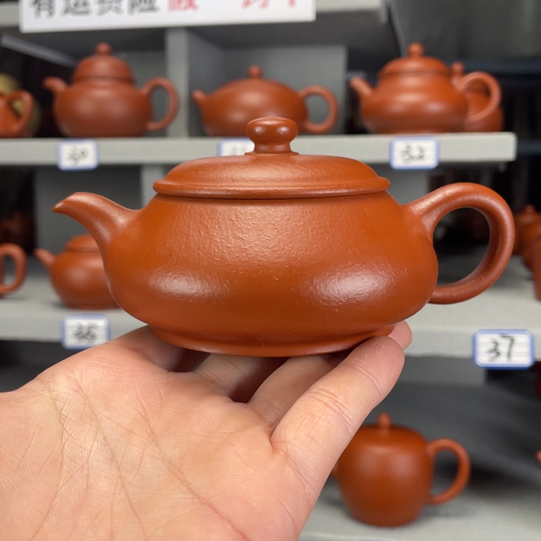 茶壶紫砂赵庄朱泥全手工170毫升