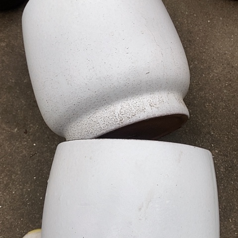 【闪购商品】紫砂花盆高21口19一对