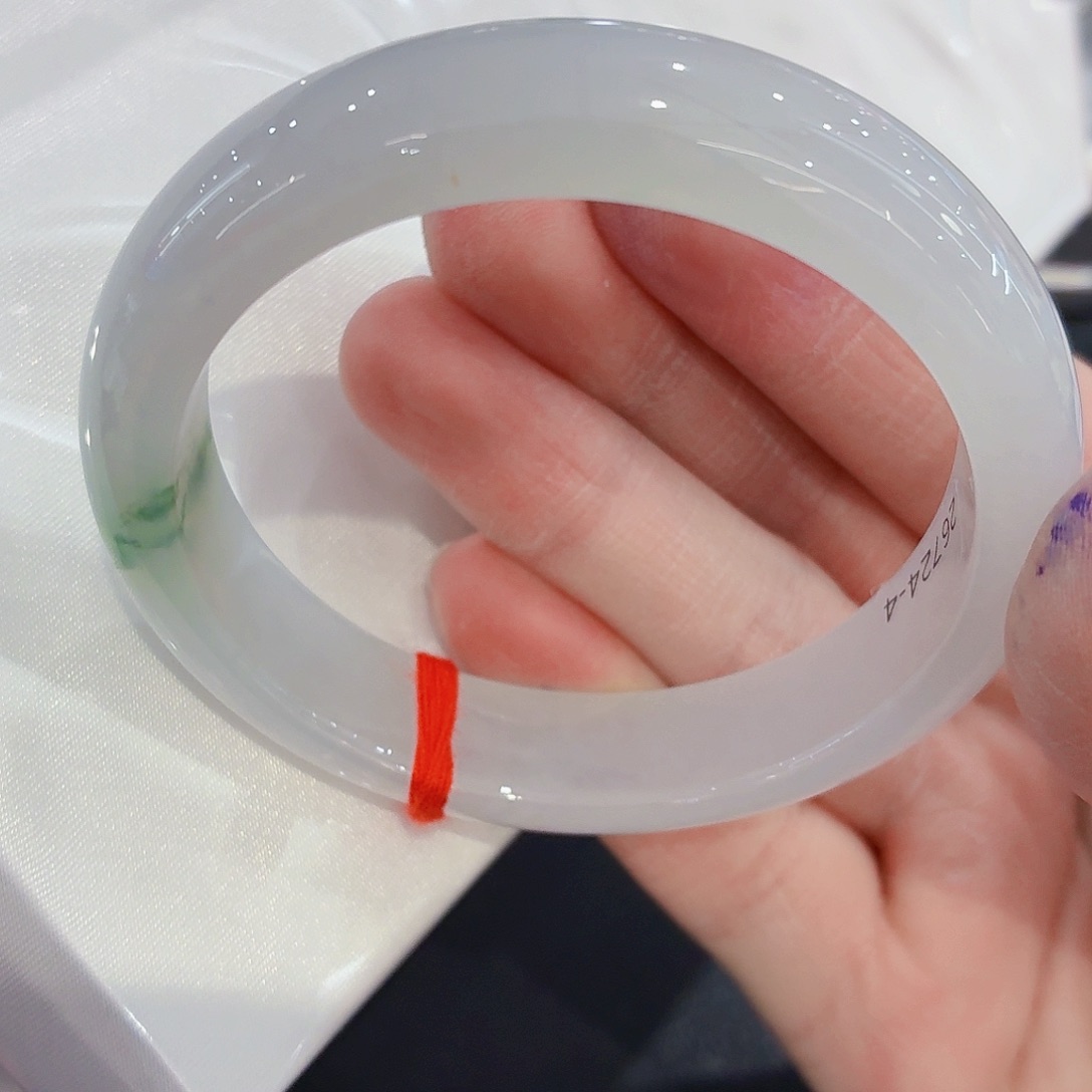 翡翠未镶嵌手镯翡翠54-55圈口