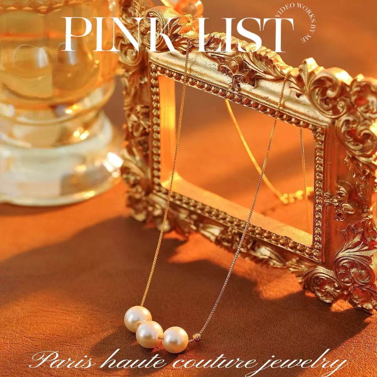 铜合金珐琅项链 D3816法★【温柔秘境】PINK LIST 聘戈丽斯 项链