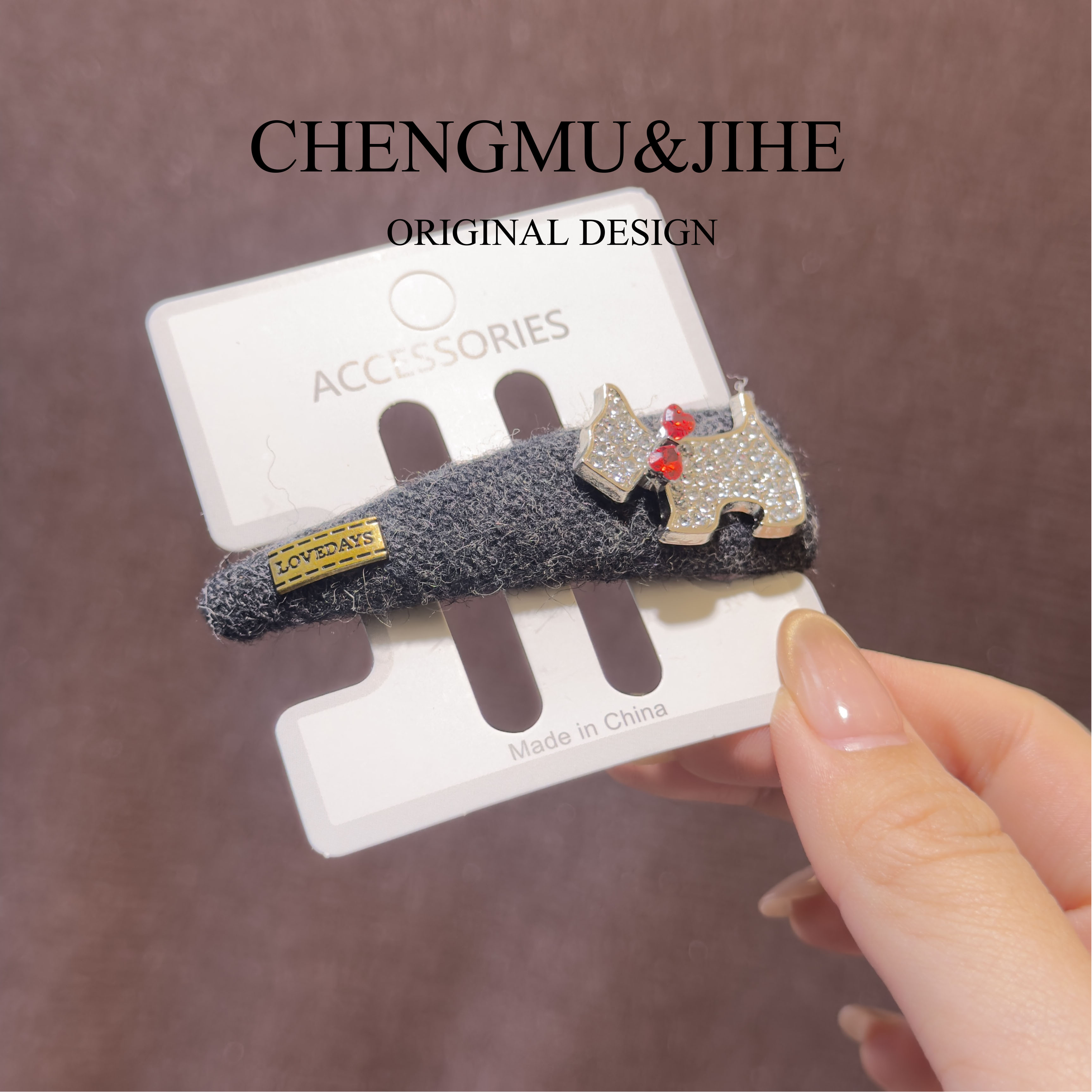 【澄沐几禾】FQ-093原创设计定制发卡发夹韩系轻奢时尚可爱重工