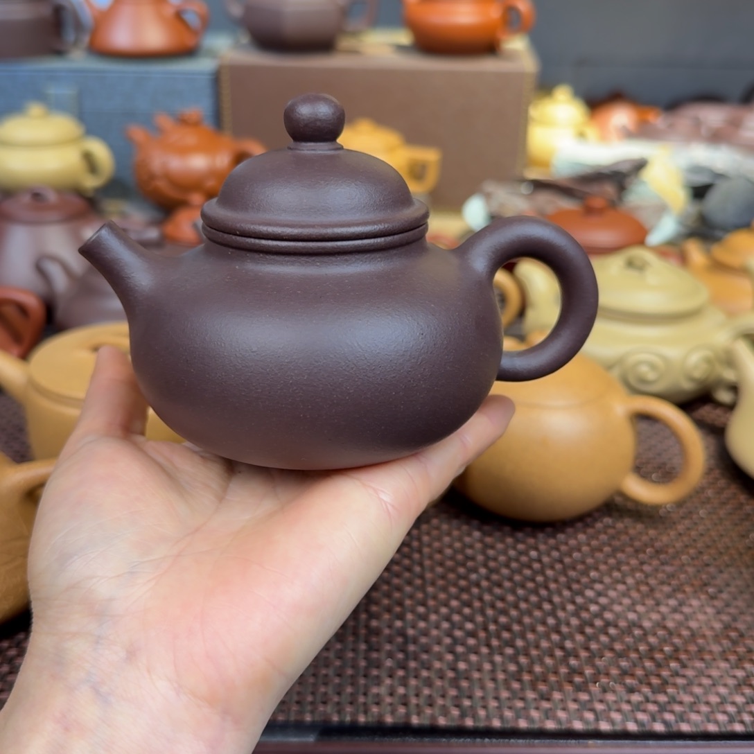 紫泥茶壶天青200毫升左右