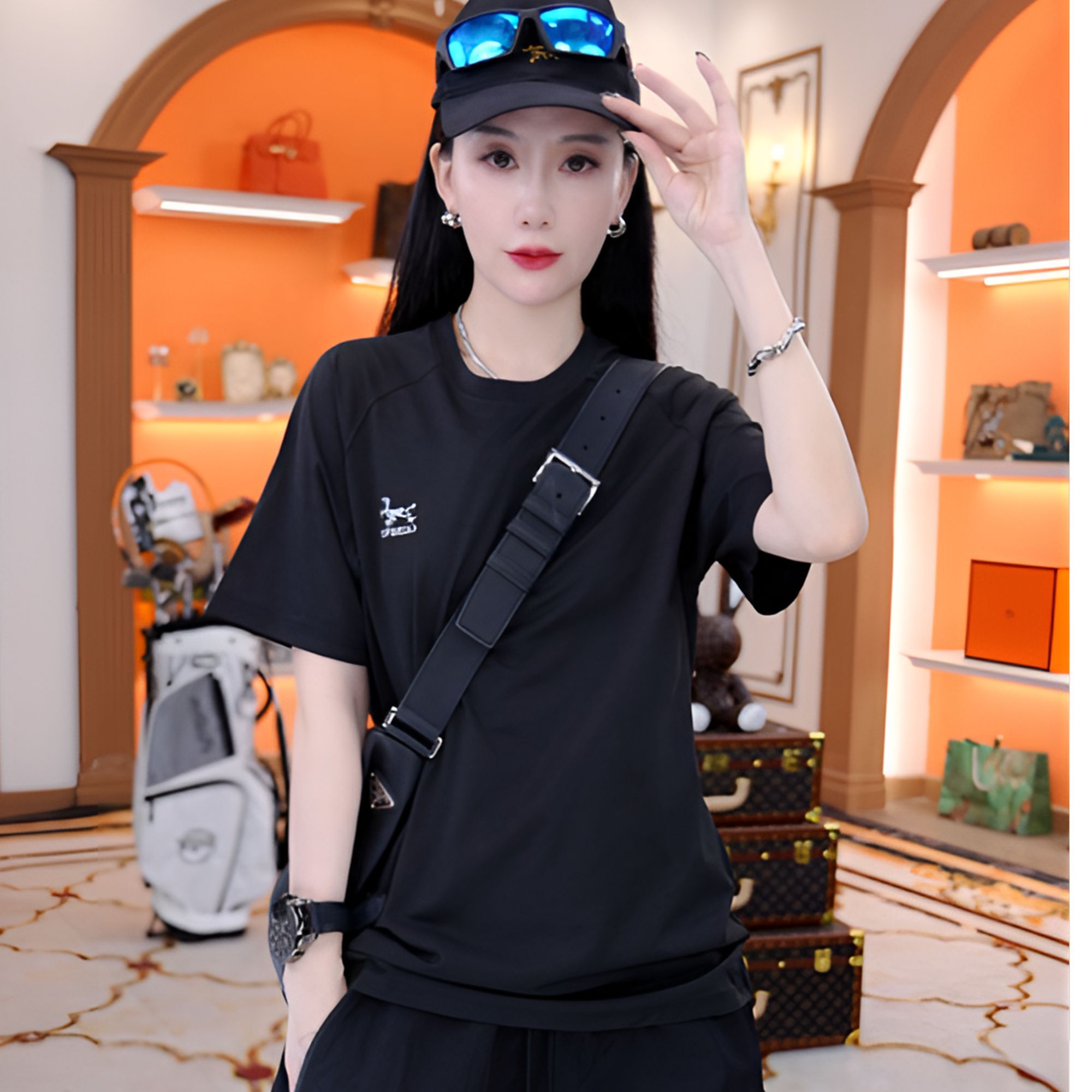 速干夏季百搭舒适情侣T恤82602