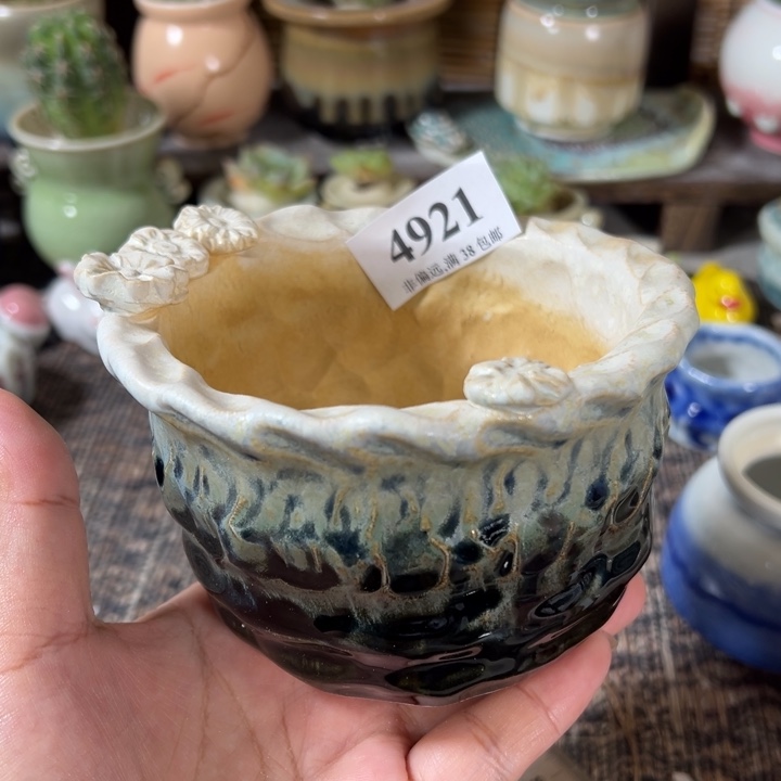 口9 手工花盆满30包邮
