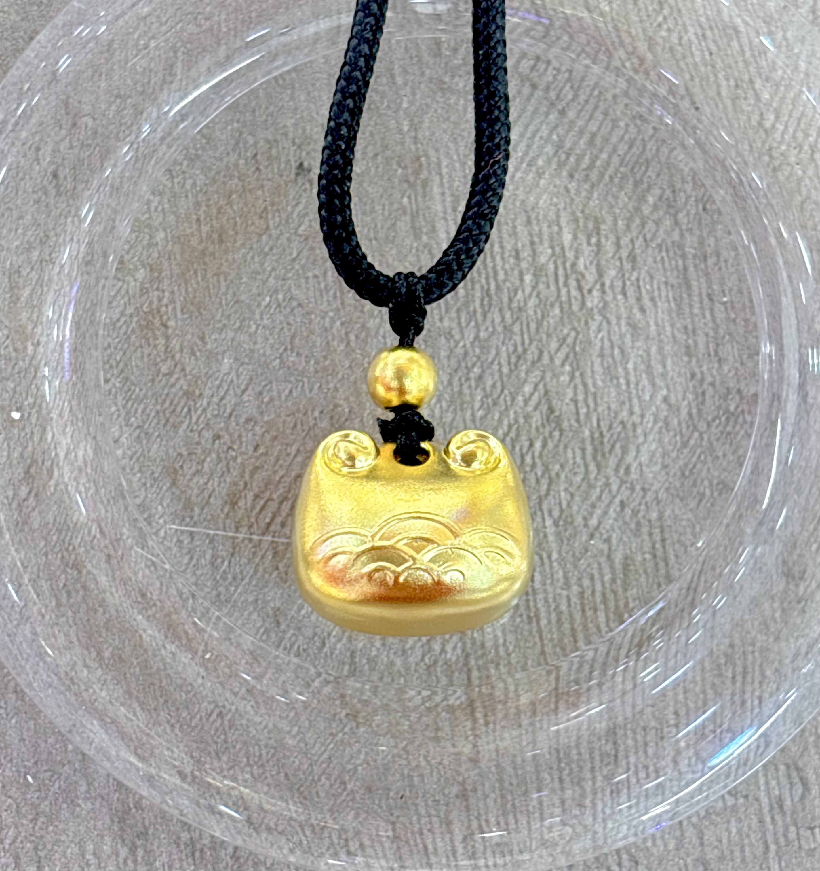 B3明牌胖猫足金挂件8.18g