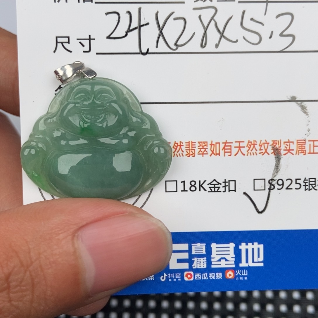 翡翠颈饰未镶嵌吊坠