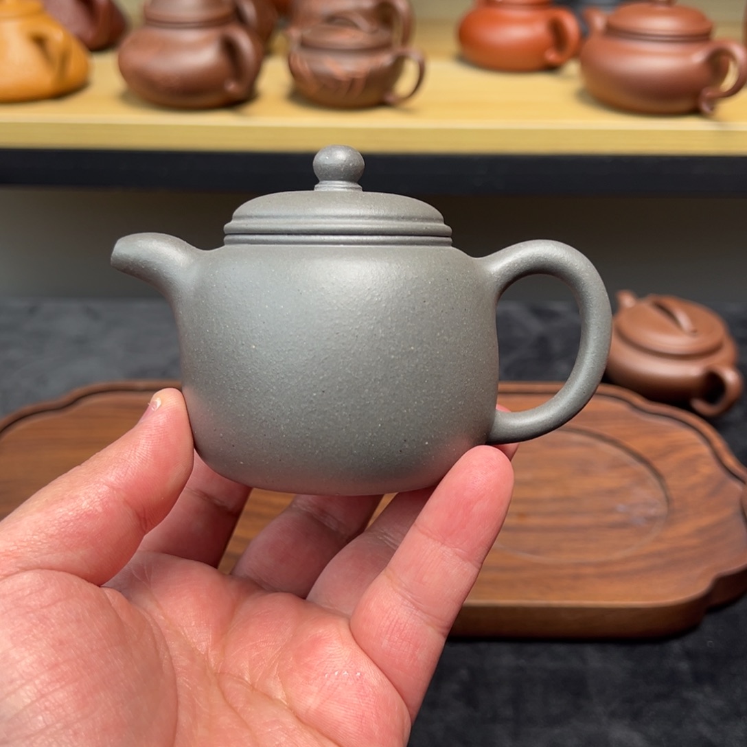 茶壶紫砂150cc清灰紫泥匏尊