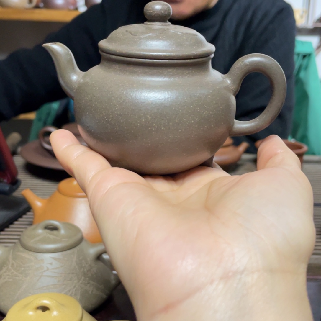 紫砂茶壶松华青段大彬三足150CC