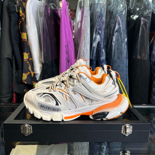 99新 Balenciaga/巴黎世家 track白橙老爹鞋/37码/已鉴定洗护