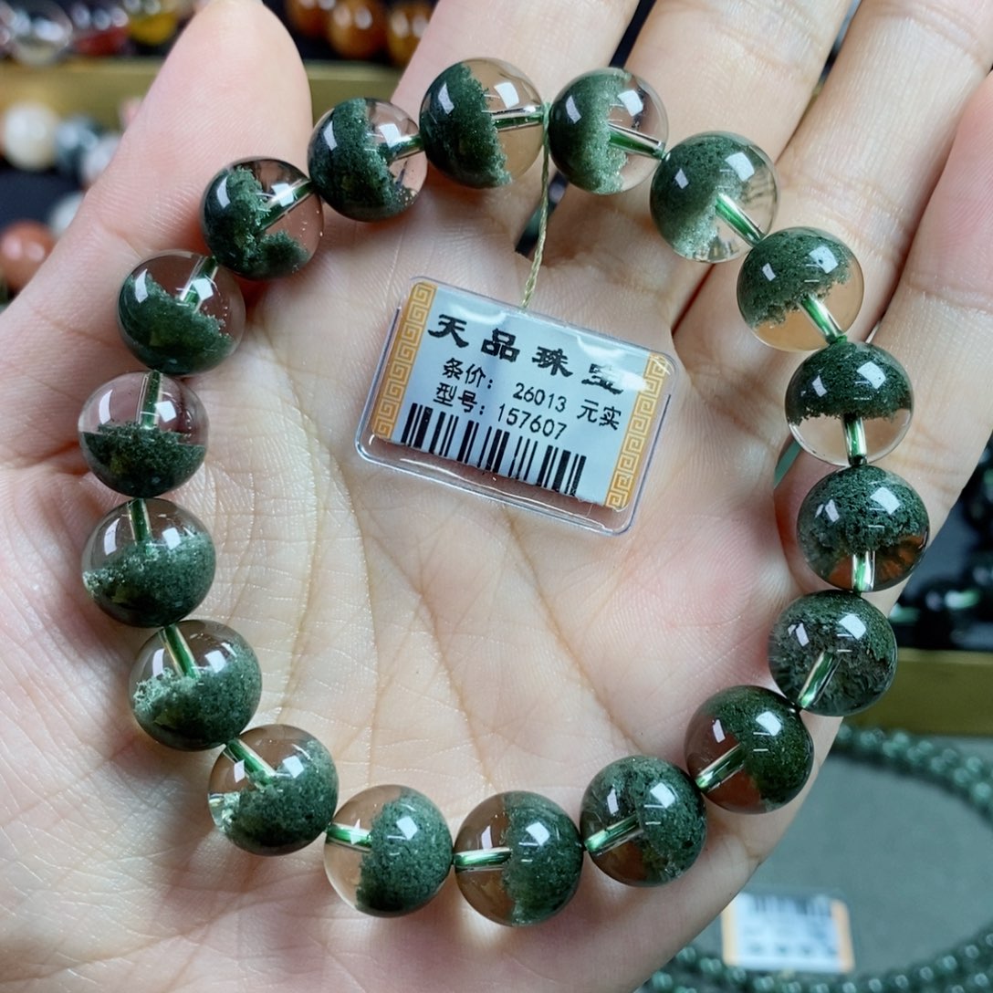 水晶手串未镶嵌绿幽灵157607