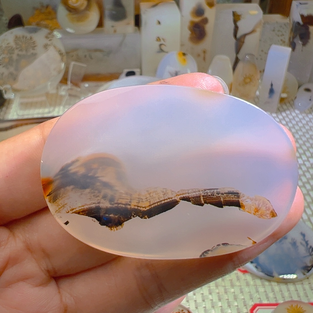 玛瑙/玉髓颈饰未镶嵌皮*