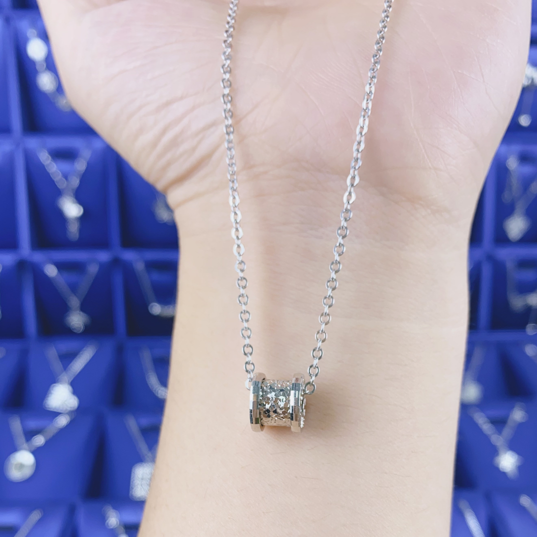 铂金pt950碎碎冰路路通蛮腰套链小蛮腰百搭铂金套链