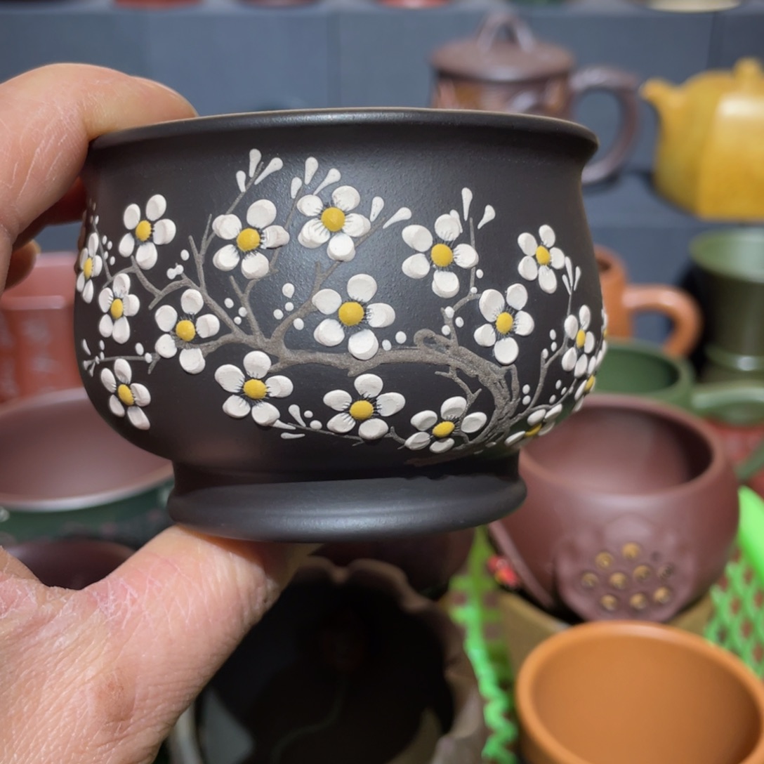 原矿紫砂手工主人杯