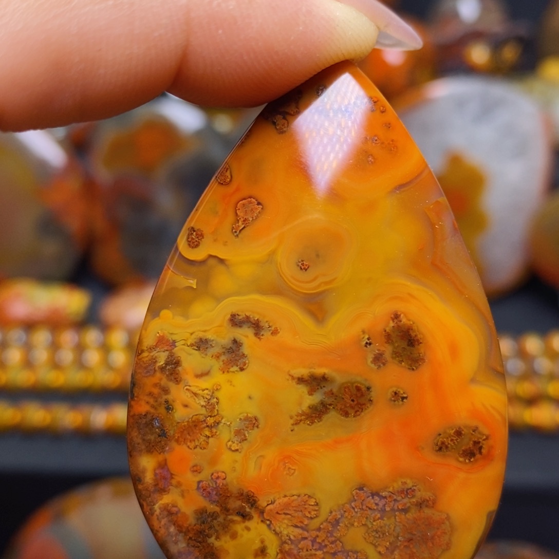 玛瑙/玉髓吊坠(不含链)未镶嵌