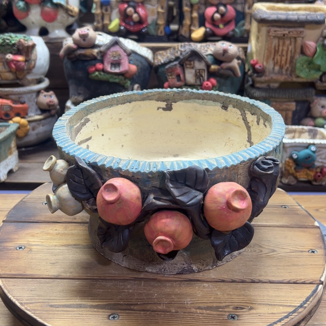 红陶嘻哈多肉花盆