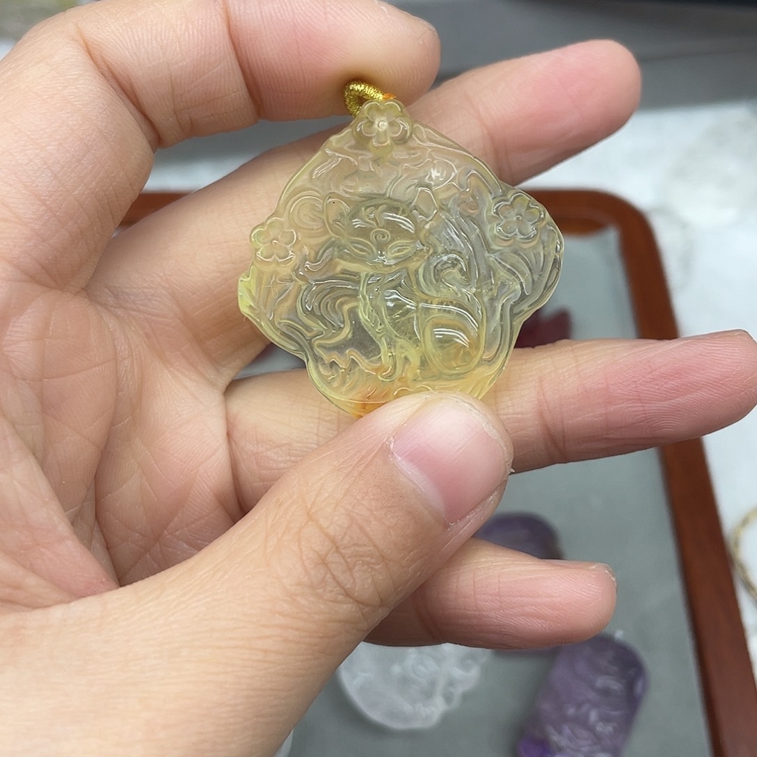 水晶吊坠配件未镶嵌