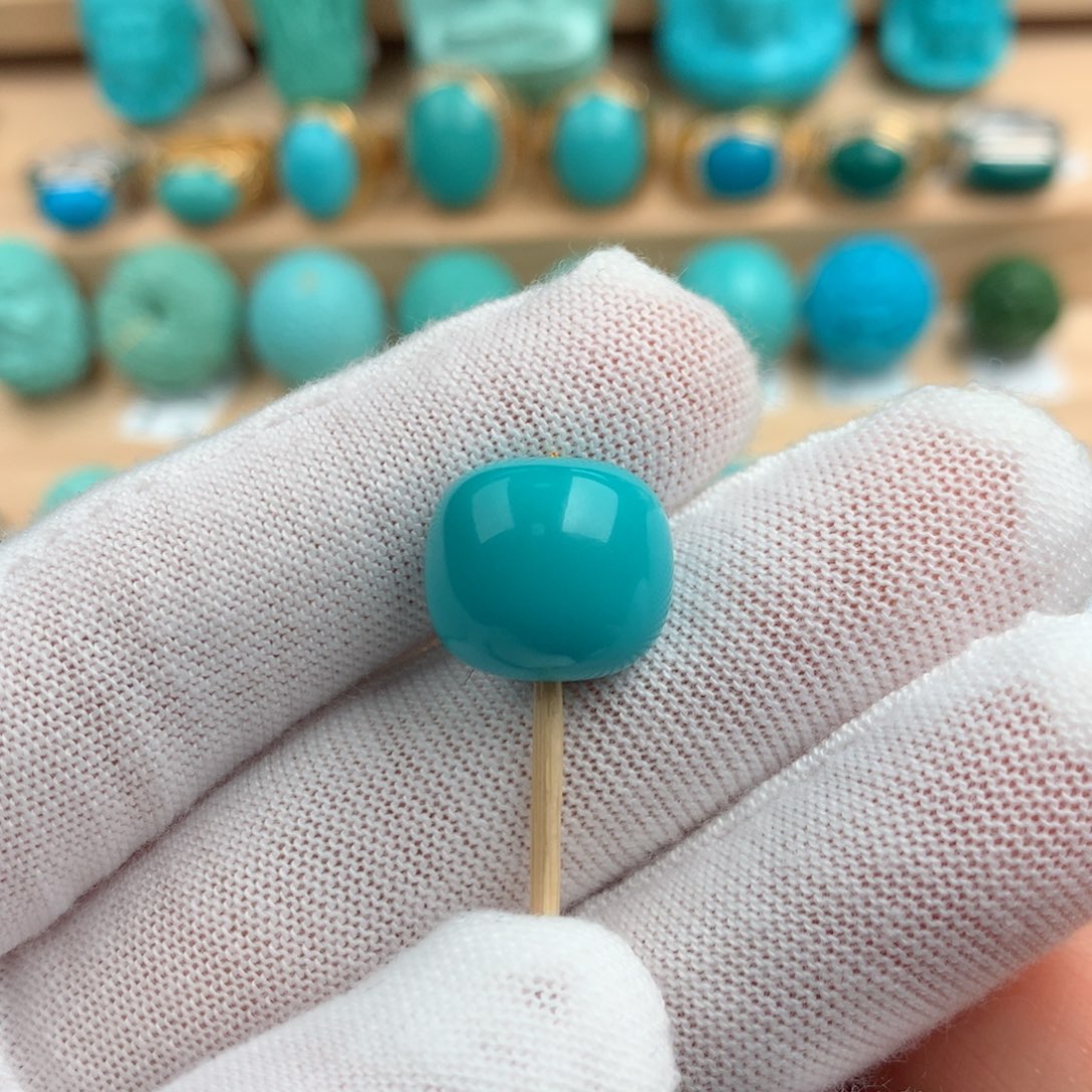 绿松石配饰未镶嵌13.8-12.2mm