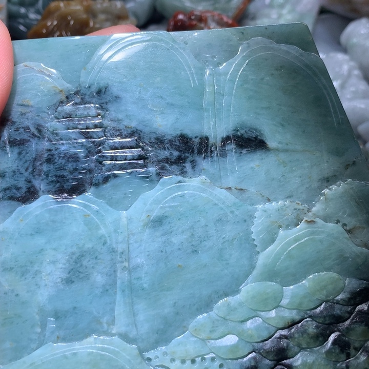 翡翠未镶嵌颈饰保真天然A货翡翠