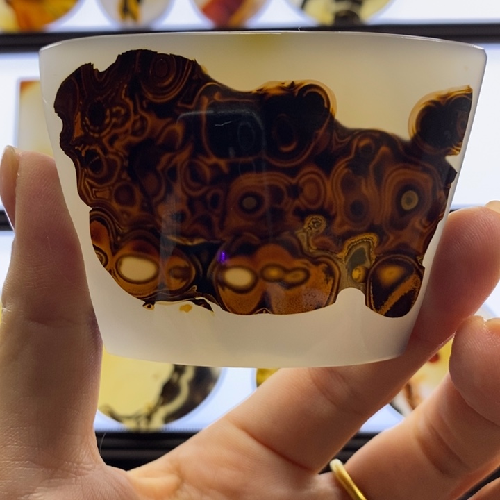 财***多玛瑙/玉髓合金颈饰