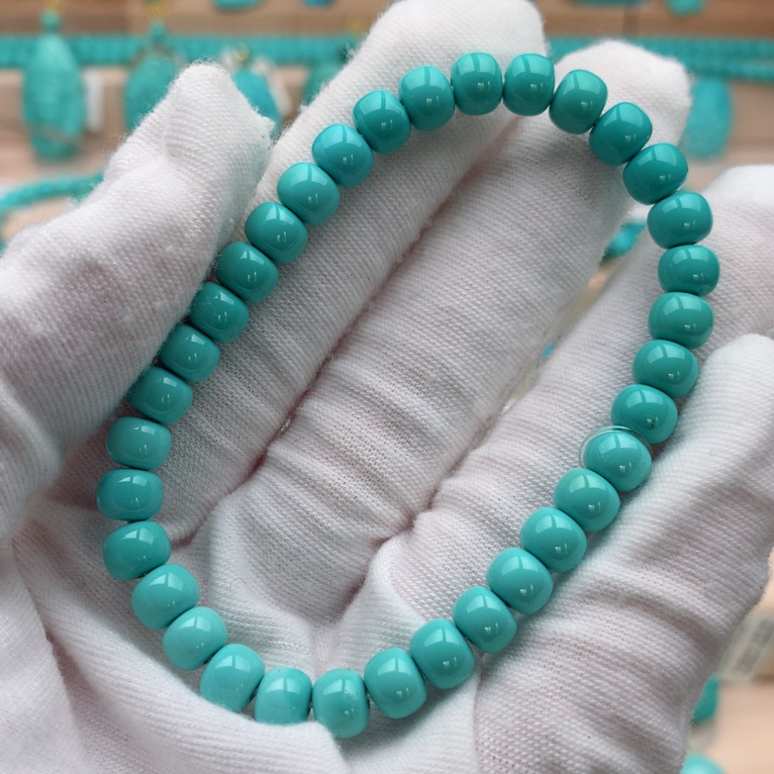 绿松石未镶嵌珠宝奇石6.5mm