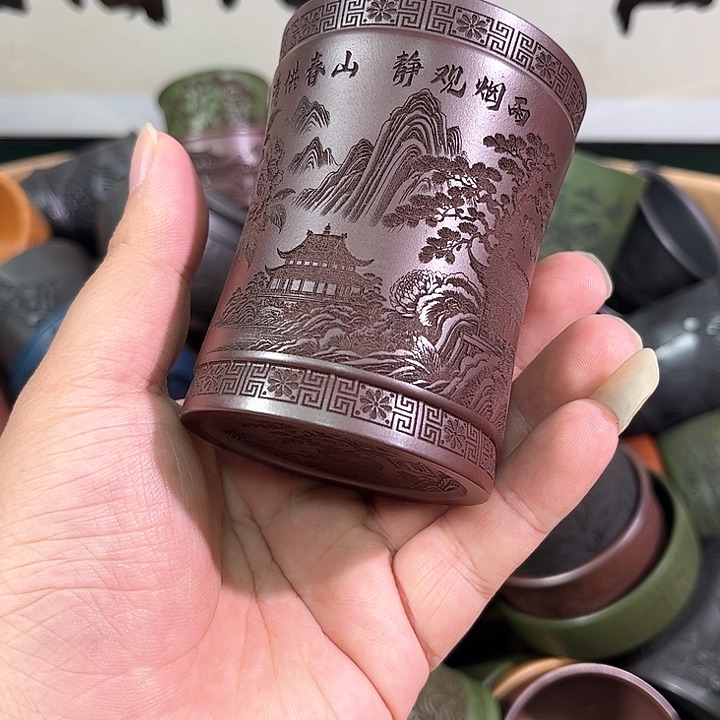 茶杯紫砂全手工紫砂主人杯