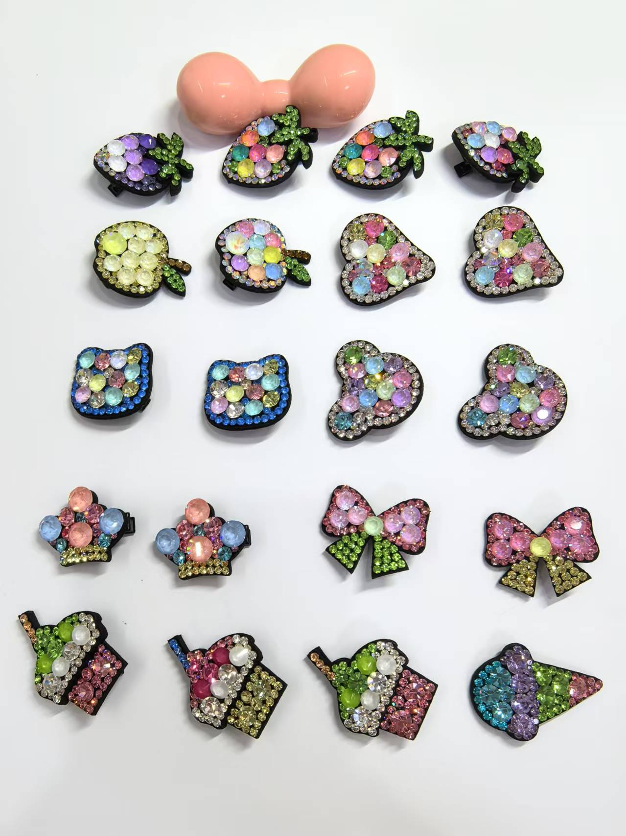 儿童韩版轻奢手工发饰发夹头饰女童可爱发卡彩色时尚公主宝宝