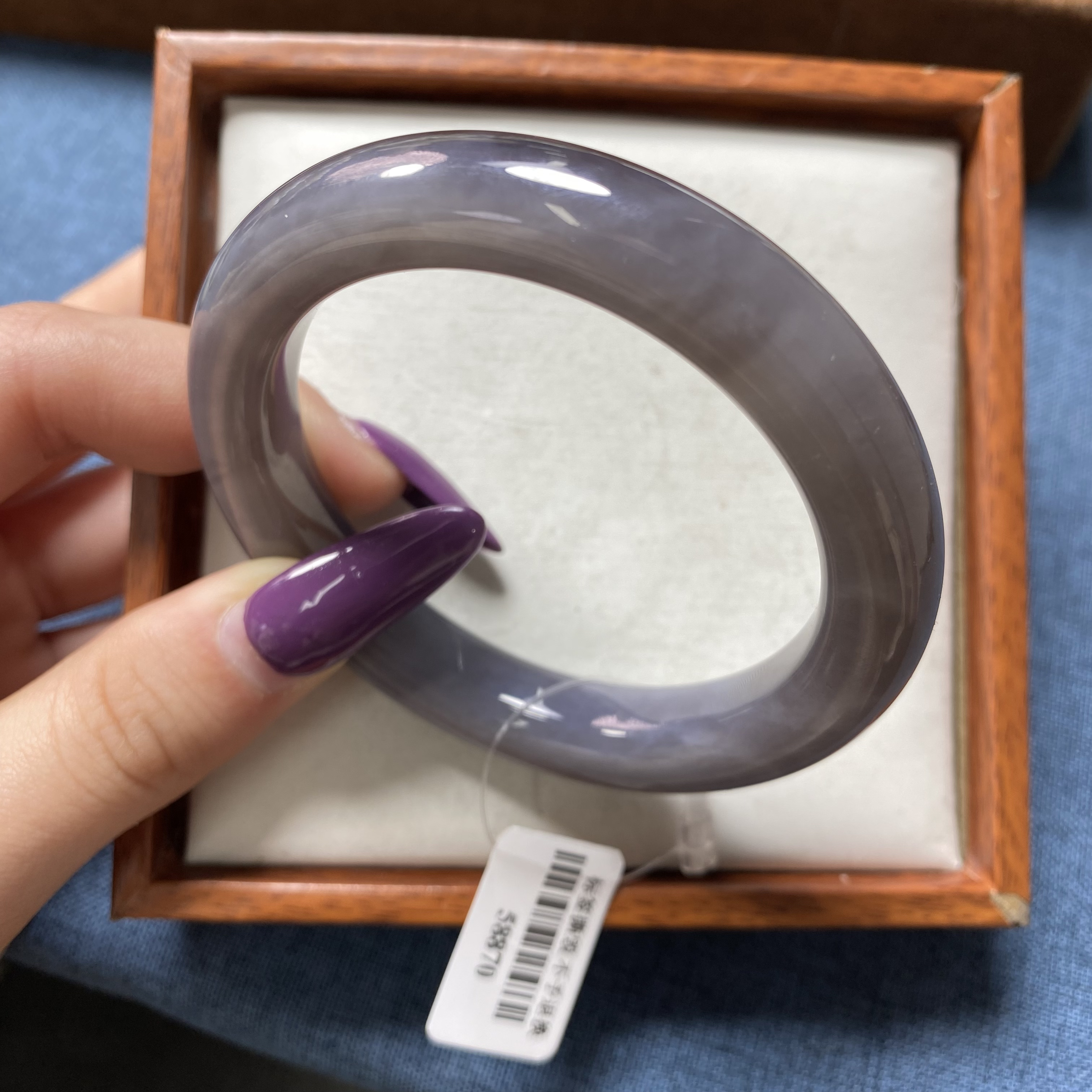 天然和田玉手镯 52.7