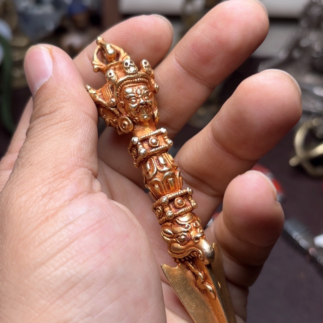 铜星月菩提挂件星月菩提