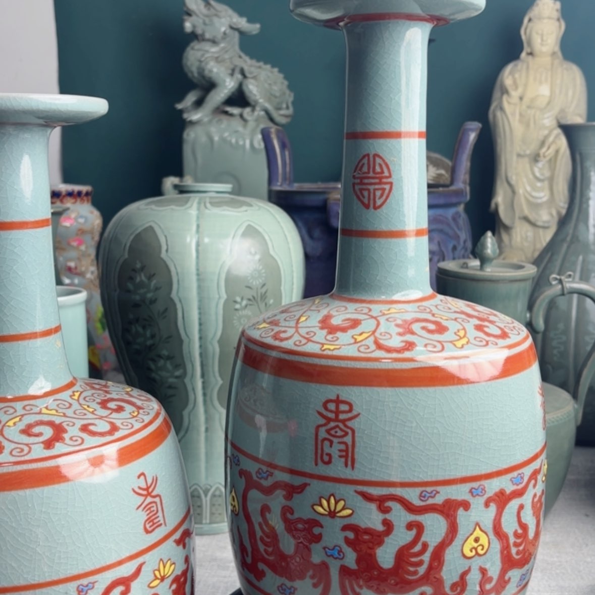 【闪购商品】瓷器摆件…………徐*鸿