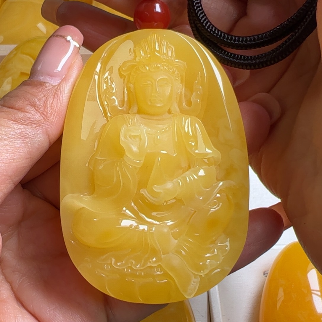 蜜蜡毛衣链未镶嵌无优化