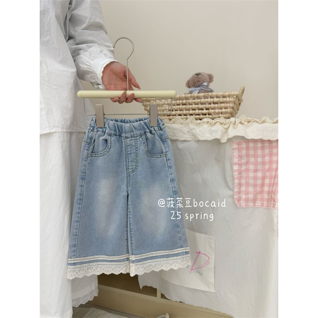 菠菜豆·25夏~韩版牛仔裤K8212